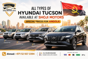 Hyundai Tucson All Generations Available for Sale and Export to Angola | Shoji Motors FZCO