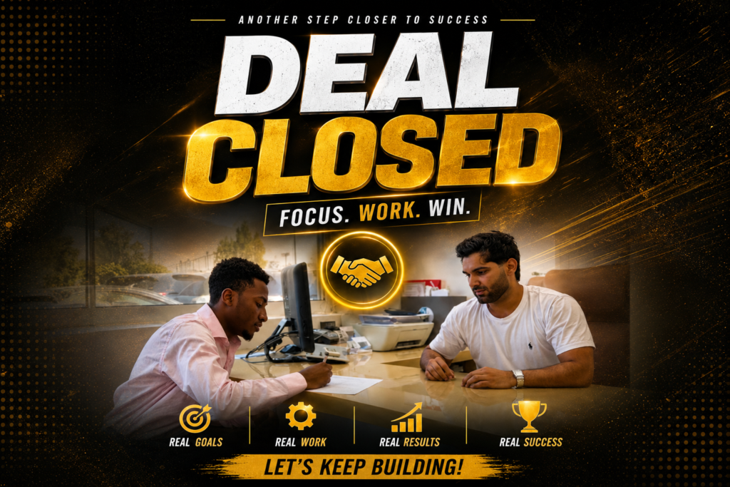 deal closed shoji motors